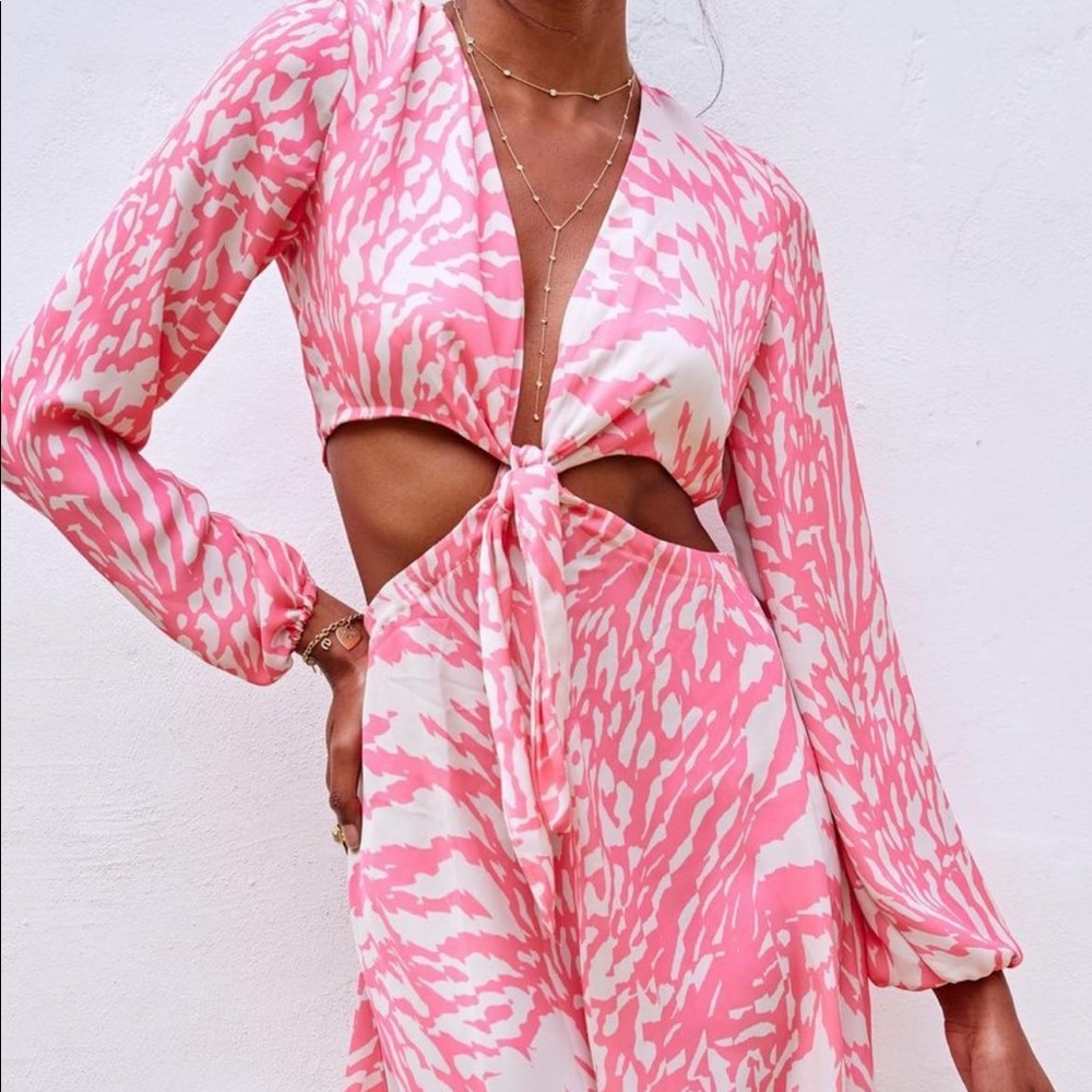 Printed Mini Dress - image 3